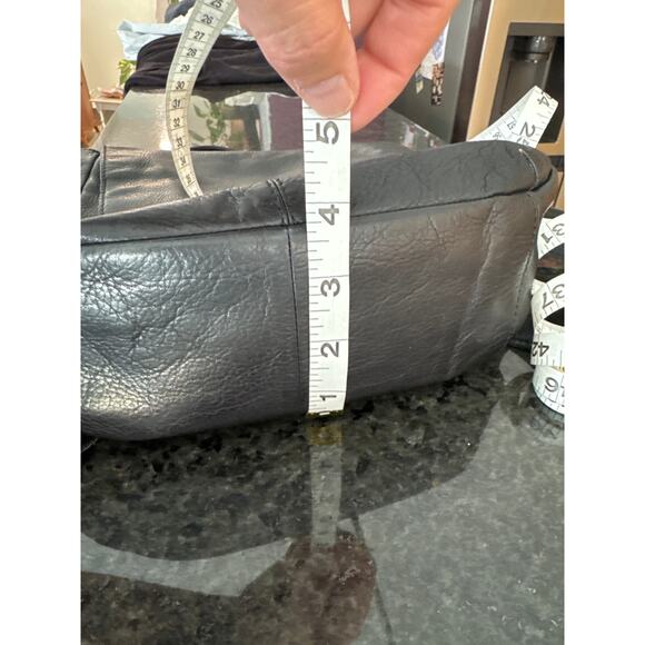 American Leather Co. Black Leather Backpack Purse - Picture 11 of 12